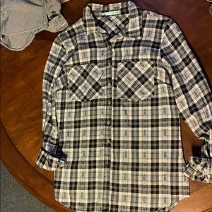 Black and grey flannel